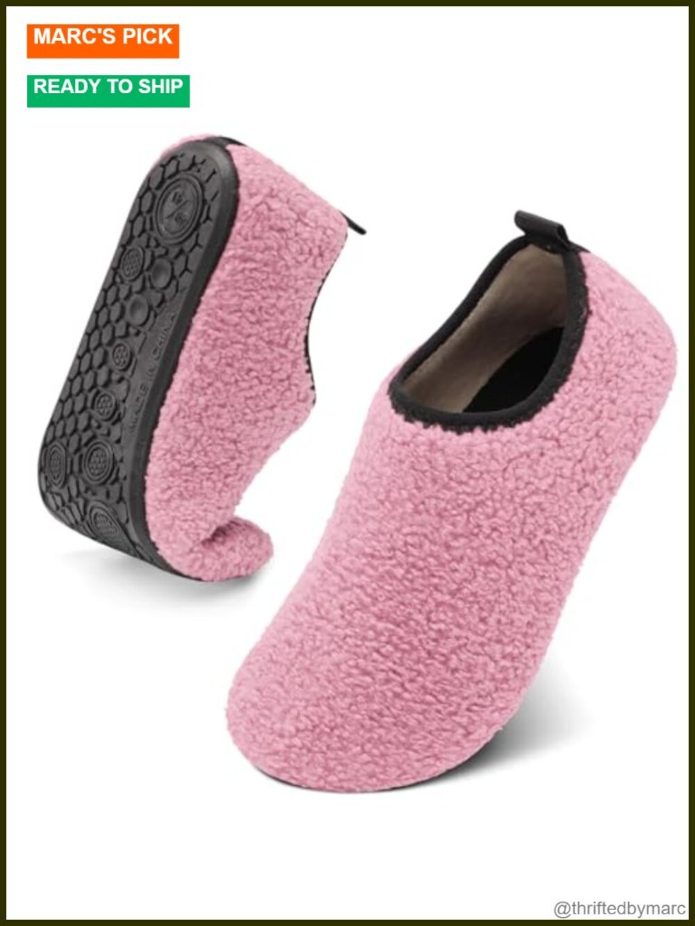 Womens & Mens Cozy House Slippers - Travel Shoes with Flexible Rubber Sole &